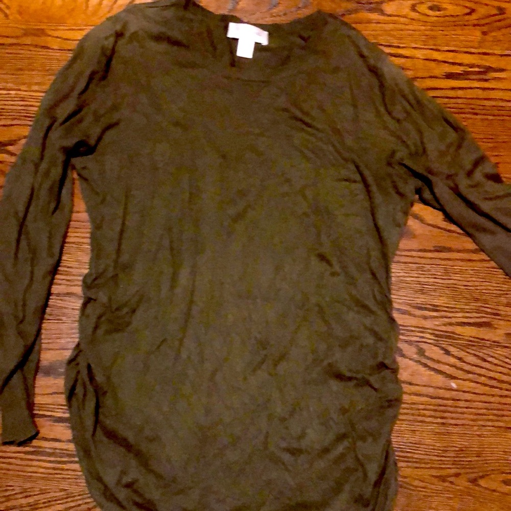 Super soft maternity sweater, army green